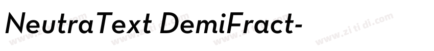 NeutraText DemiFract字体转换 NeutraText DemiFract字体转换